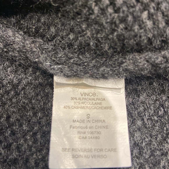 Vince Alpaca / Wool / Cashmere Sweater Long Cardigan Size Small - Picture 7 of 12